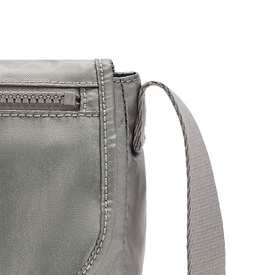 Kipling Sabian Metallic Crossbody Mini Tassen Grijs | België 1868WN